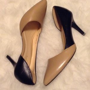 Cole Haan Hiline pump Sandstone bi-color neutrals